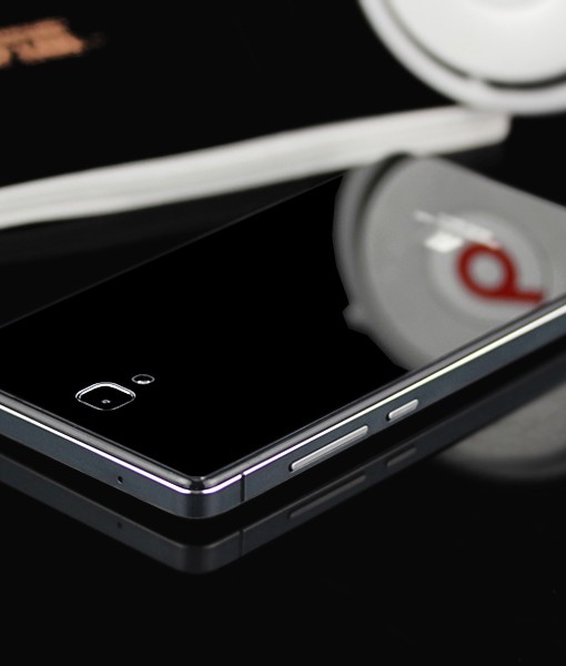 RedMi Note Mirror Toughen Glass Panel Cover Black Grey 3